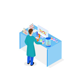 手绘医疗场景插画设计