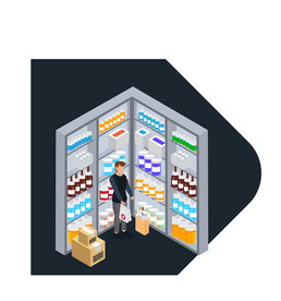 手绘医疗场景插画设计