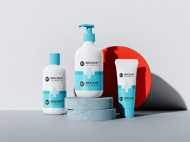 沐浴露洁面护肤样机