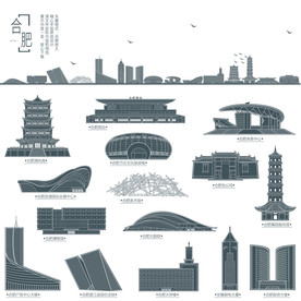 合肥地标建筑剪影