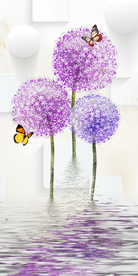 蒲公英玄关装饰画