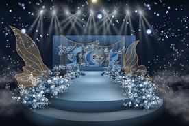 蓝色婚礼仪式区