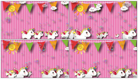 4K卡通可爱马泡泡 背景视频