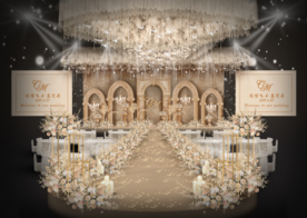 欧式香槟色迎宾区