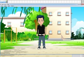 卡通人物跳舞的动画