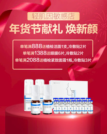 红色年货节海报