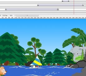 野外探险的动画12秒