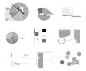 PSD分层几何线条边框 原创