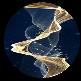 圆形丝带装饰画