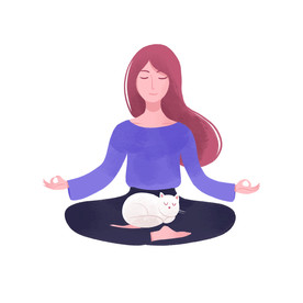 女子瑜伽动作设计图