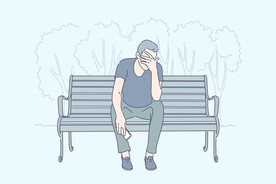 简约人物生活形象插画