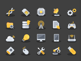 数码设备图标矢量图