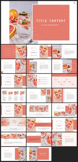 时尚文艺PPT画册素材