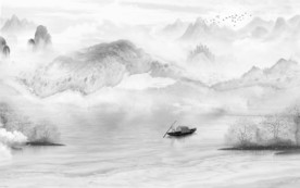 大气 新山水意境画 TIF分层