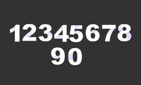 折纸数字