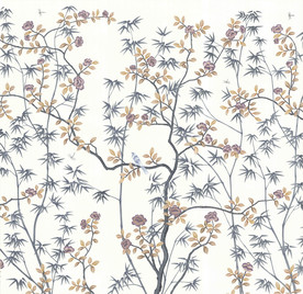 欧式工笔花鸟背景墙