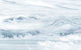 石纹山水画电视墙 文件分层画