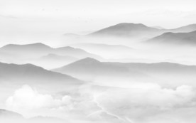 山水电视背景 文件分层画