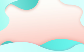 剪纸装饰橘色背景