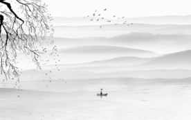 现代 新山水简约画 文件分层画