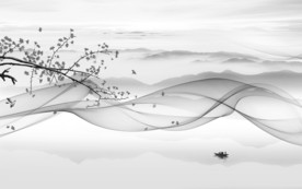 高清新山水高端画 文件分层画