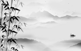 新中式新山水爆款画 文件分层画