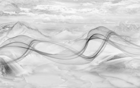 现代石纹新山水画 文件分层画