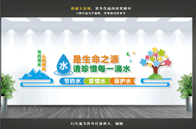 节约用水文化墙