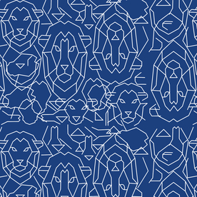 卡通 线条 狮子