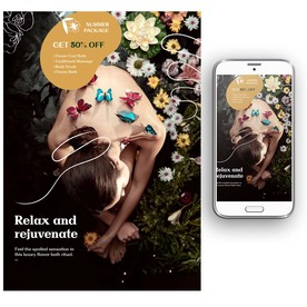 美容美体spa海报