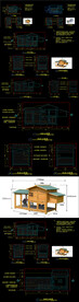 鸡舍 犬舍 兔舍CAD图纸