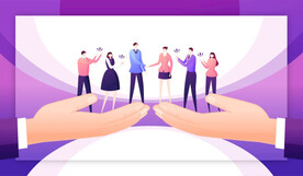 团队协作商业扁平插画系列