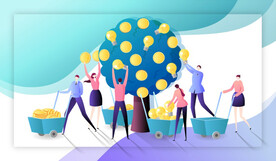 团队协作商业扁平插画系列