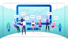 团队协作商业扁平插画系列