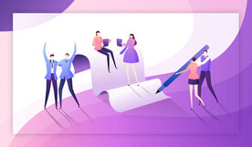 团队协作商业扁平插画系列