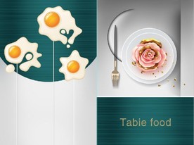 现代晶瓷鸡蛋盘子餐饮餐厅装饰画