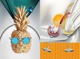 手绘餐饮美食餐厅装饰画