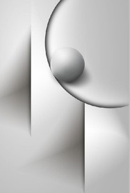 现代抽象立体几何玄关装饰画