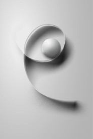 现代北欧风黑白立体几何装饰画