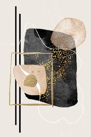 侘寂风爱马仕抽象油画玄关装饰画