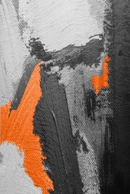 现代抽象金色水墨油画玄关装饰画