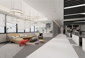 接待室、开放办公室效果图