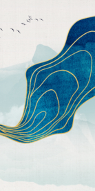 线条山山水玄关