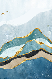 抽象金箔纹理玄关