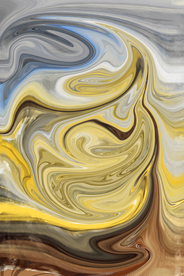 抽象色彩晕染玄关