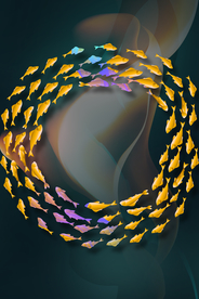 梦幻金鱼装饰画