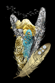 珍珠钻石装饰画玄关