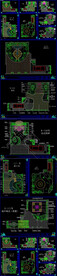 六种风格别墅花园设计CAD方案