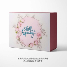 精美礼品包装盒平面设计图