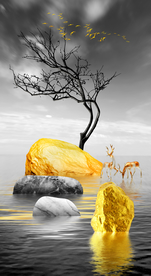 转运石麋鹿玄关